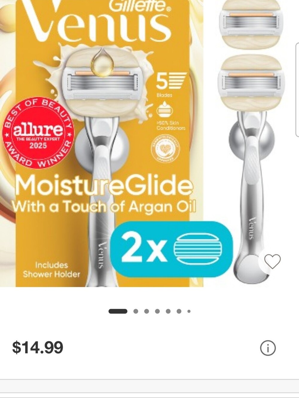 VENUS MoistureGlide Razor & Refills - Bundle - Picture 4 of 5